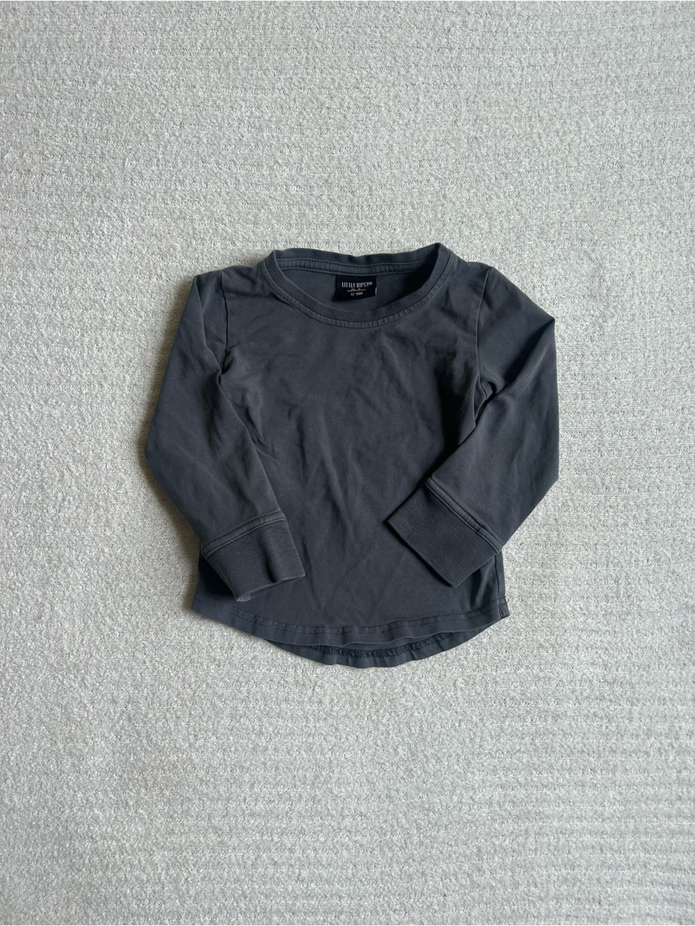 Little Bipsy Long-Sleeve Tee - Charcoal Gray